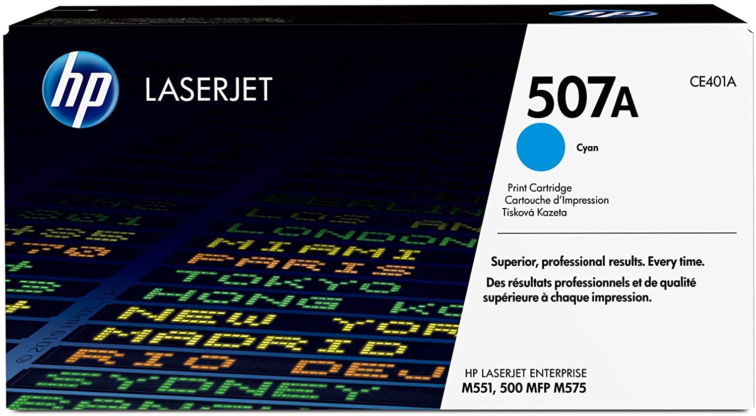 HP 507A CE401A pack de 1, toner d'origine, cyan HP 507A CE401A pack de 1, toner d'origine, cyan